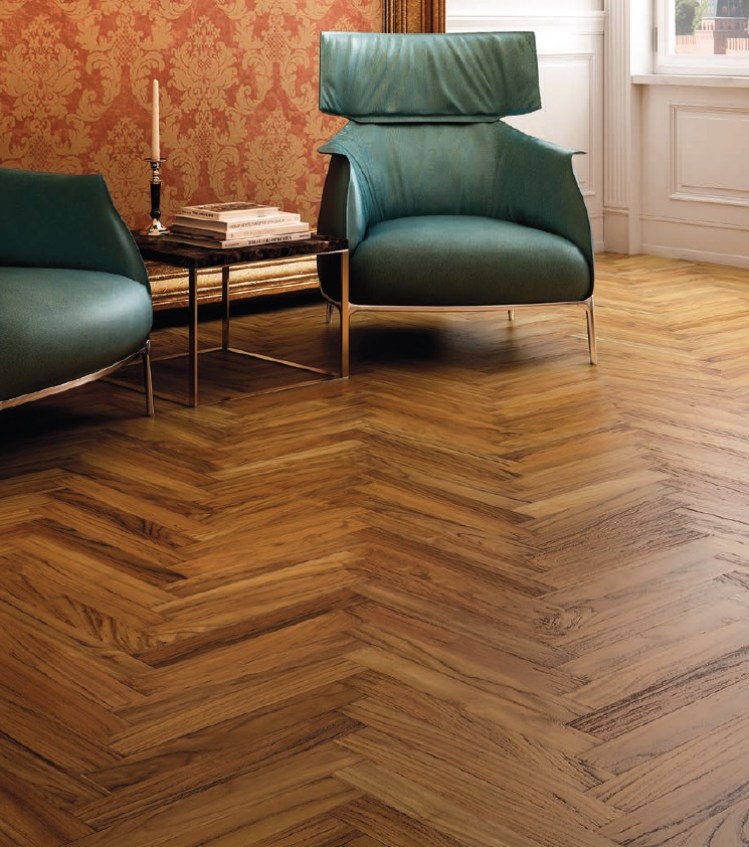 CASAMAGICABUCURESTI PARCHET DIN LEMN MASIV- HERRINGBONE - TEAK - ALI ITALIA